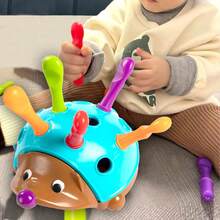 1 Set Hedgehog Educational Toy, Intelligence Development And Hand-Eye Coordination, Montessori Learning Toy, Suitable For 1-3 Years Old Children, Baby Holiday Gift - Multicolor - View 2