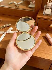 Dior Portable Double-Sided Makeup Mirror Gift - Gold - View 5