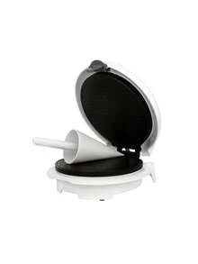 Adler صانع مخروط الآيس كريم، صانع مخروط الوافل، صانع البيزيل - أطباق غير لاصقة 18 سم، درجة حرارة قابلة للتعديل، أداة تشكيل المخروط متضمنة، 1500 واط، أبيض - قابس اتحاد أوروبي نوع E (220 إلى 240 فولت) - مشاهدة 7