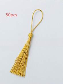 20/50/100pcs 13cm/5inch Gold Small Tassels With Rings, Suitable For Bookmarks, Jewelry Making, DIY Projects - 13cm Gold - View 14
