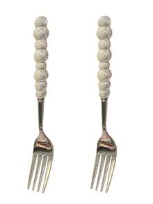 2/10/20pcs Beautiful Pearl Shaped Stainless Steel Tableware Silverware Set, Golden,Including Ceramic Handle Spoons, Forks, Unique And Elegant Porcelain With Shell Luster, Kitchen Tools And Accessories, Perfect For Restaurants, Daily Family Meals - Multicolor - View 18