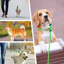 Lynxking Dog Leash Reflective, Heavy Duty Comfortable Strong Rope Leash For Large Medium Small Dogs No Pull Pet Training - Lime Green - View 6