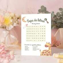 10/30pcs Spanish Baby Shower Game Cards - English-Spanish Bilingual ...