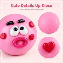 1pc.Heart Decor Funny Face Squishy Fidget Squeeze Toy.One Size.ESent At Random.Squishy Toy /Stress Ball /Squeeze Toy /Fidget Toy /Slow Rebound /Halloween Gift /Halloween Decoration /Monster Squishy /Anxiety Relief Toy - Multicolor - View 3