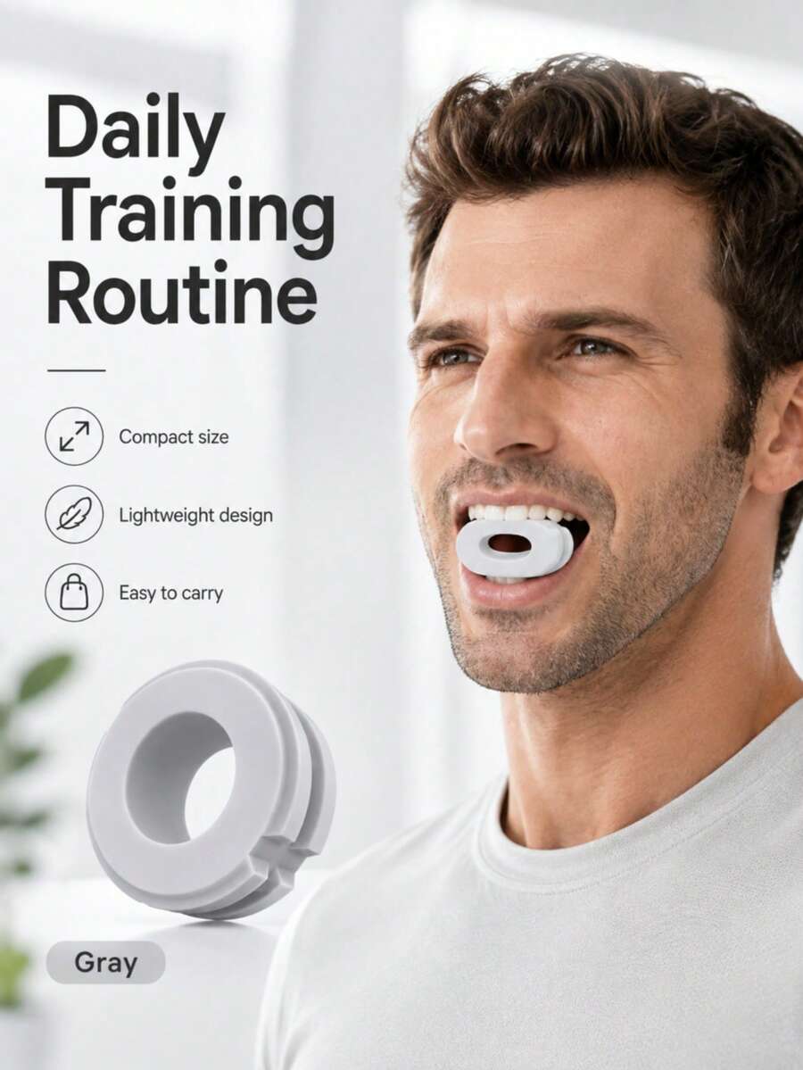 Silicone Facial Massager, Chin Muscle Exerciser, Facial Ball, Holiday Gift - Bite Ring - View 1
