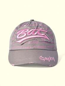 Popjeli 1pc Outdoor Couple Hip Hop Baseball Cap - Multicolor - View 2