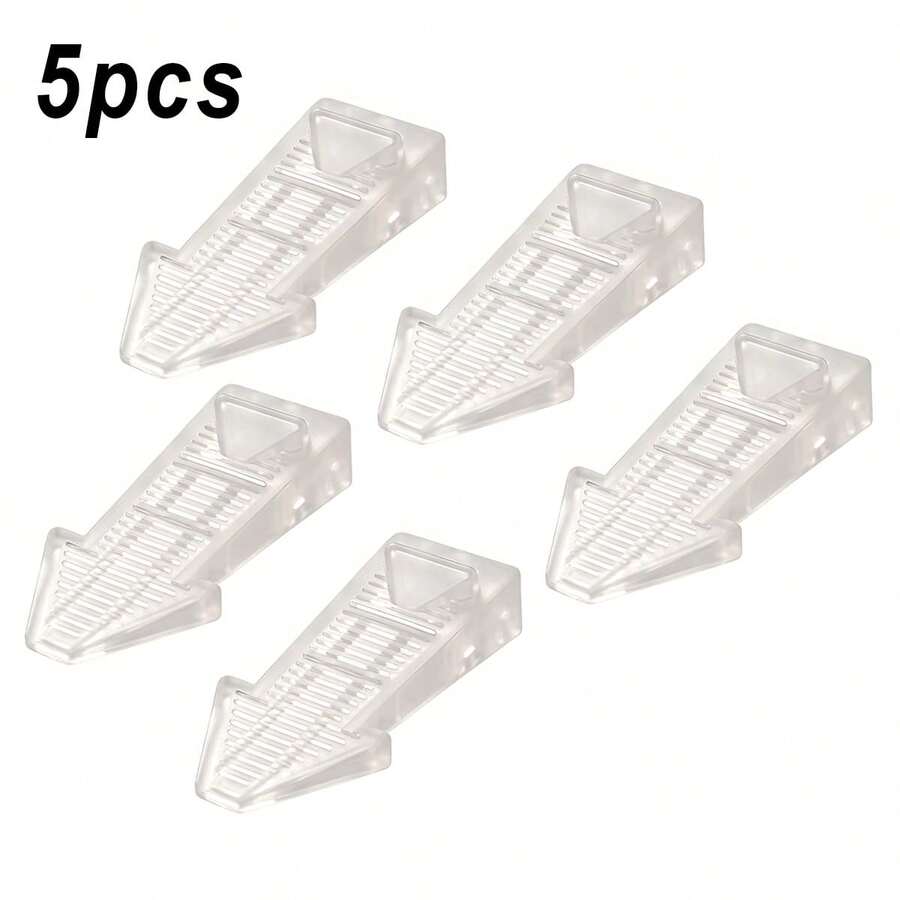 5PCS Door Stoppers For Floor Bottom, Non-Slip Door Wedges, Stackable Door Stoppers, Prevent Door Bottom Scratches, Suitable For Home/Office, Adjustable Height Door Stoppers, Applicable For Bathroom/Balcony Doors
