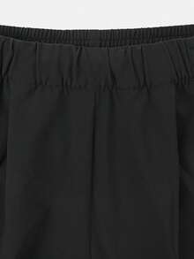 Adidas Celana Jogger Lipit Kasual Wanita dengan Kantong untuk Lari dan Aktivitas Luar Ruangan - Hitam - View 5