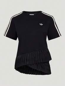 Adidas Originals Kaos Olahraga Lengan Pendek Wanita ORIGINALS PLEAT LF2343 - Hitam - View 1