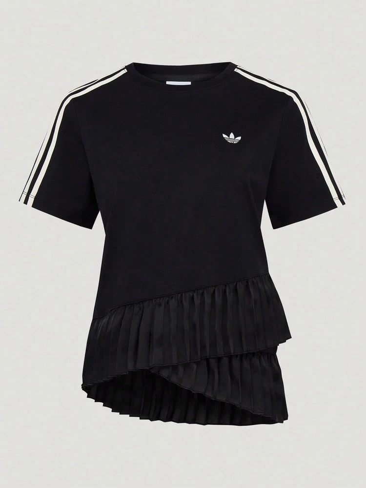 Adidas Originals Kaos Olahraga Lengan Pendek Wanita ORIGINALS PLEAT LF2343 - Hitam - View 1