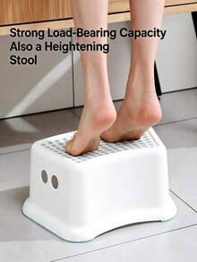 Non‑Slip Step Stool With Anti‑Slip Granular Surface, Stable Tip‑Resistant Base, Multiple Color Options, Ergonomic Curve Fitting Foot Shape, Lightweight With Carry Handle, Ideal For Stepping During Washing And Toilet Use - Multicolor - View 7