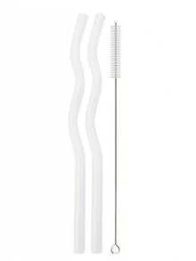 GASUDIN 1/2/5Pcs Wavy Glass Straws With Cleaning Brush, Reusable Colored Borosilicate Glass Straws, Dishwasher Compatible, Drinking Straws For Smoothies, Cocktail, Tea, Coffee, Lemonades, Kitchen Utensils & Holiday Gifts, Back To School - View 27