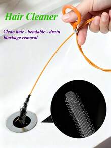 Multi-Functional Pipe Unclogger - Made Of Stainless Steel And Wear-Resistant Nylon, Suitable For Various Household Pipes, Can Clear Hair, Soap Scum And Other Blockages, Convenient And Easy To Use To With Various Clogging Problems - Drain Auger - View 8