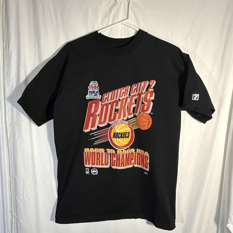 Vintage T-Shirt With 7 HOUSTON 1995 WORLD SERIES Logo, Used - 款式 - 查看 1