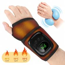 Hailicare Airbag Massage Wrist Support, 4-Level Intensity 3-Level Heat Therapy, USB Rechargeable, Home Office Wrist Care Band, Hand Massager, Christmas Holiday Gift - View 2