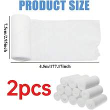 Multiple Sizes Available: 10/20 Rolls Elastic Gauze Bandages, Breathable Bandages, Mummified Wrapping Bandages, Suitable For Arms, Legs, Waist And Other Body Parts, Elastic Stretch Design - View 14