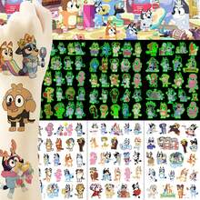 Bluey 3 piezas/Set Pegatinas, Pegatinas para Botellas de Agua, Pegatinas para Cuadernos, Pegatinas de Manualidades DIY, Cuaderno de Anime, Scrapbook > Pegatinas, Fans de Animación & Entusiastas de Bluey, Regalos Ideales para Fiestas, Regalos de Cumpleaños, Scrapbooking, Diario & Manualidades DIY - Multicolor - Ver 1