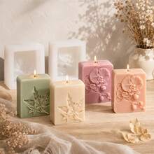 Embossed Flower Soap Mold Maple Leaf & Phalaenopsis Orchid Silicone Soap Mold For Handmade Soap DIY Aromatherapy Candle Plaster Craft Home Decor Gift - Mold - View 5