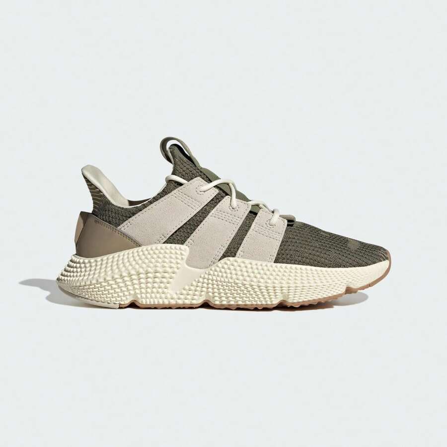 Adidas Spring/Summer Mesh Lightweight Unisex Sports Shoes, Classic Couple Training Casual Athletic Shoes ID0544 - Olive Green/light Gray/sand Brown - View 1