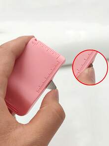 Plastic Magnetic Sewing Guide Ruler With Precise Scale, Suitable For Various Edge Guiding Tasks On Home And Industrial Sewing Machines, Flat Magnetic Edge Guide Ruler With Ribbed Binding, For Straight Stitch Positioning - Multicolor - View 3