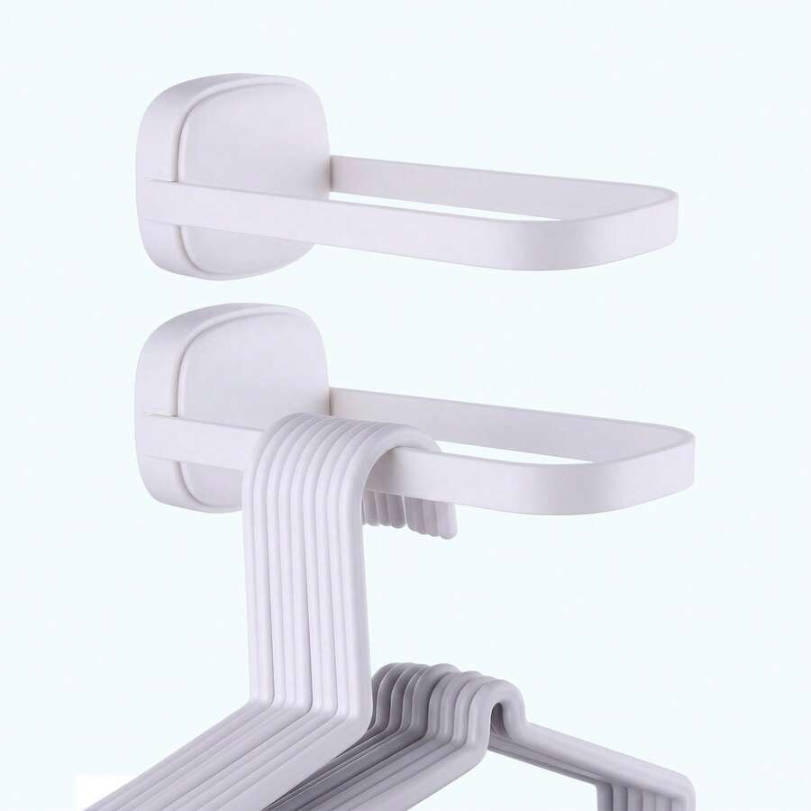 Foldable Hanger Storage Rack, Wall Mounted Space Saving Clothes Drying Rack For Clothes Towels Hats Travel Home Apartment Dorm College Student Must Haves