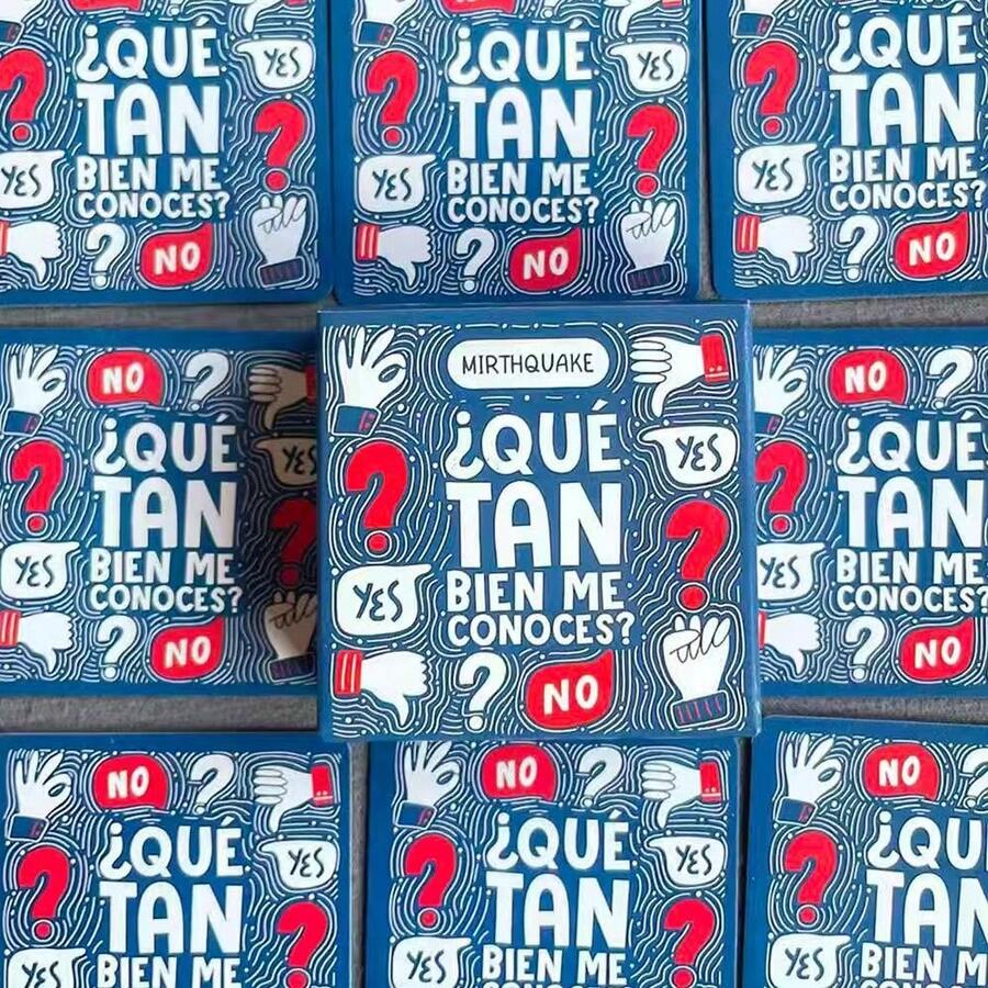 Spanish Mini Game Cards-Bien Me Conoces?After Dinner Amusements Board Game Travel Party Game Entertainment For Family Friends - Spanish Mini Game - View 1