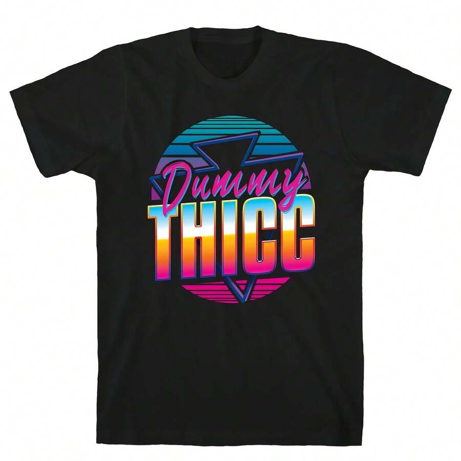 Retro And Dummy Thicc T-Shirt - Unisex, Round Neck, Pure Cotton - 款式 - 查看 1