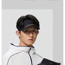 Anta Hollow Top Outdoor Quick-Dry Breathable Sun Protection Hat For Running, Marathon, Badminton, Tennis, Sports - Basic Black 1 - View 2