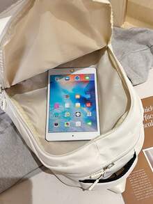 2026 Summer New Korean Style Minimalist Solid Color Daily Commute Back To School Lightweight Large Capacity Nylon Backpack - Multicolor - View 7