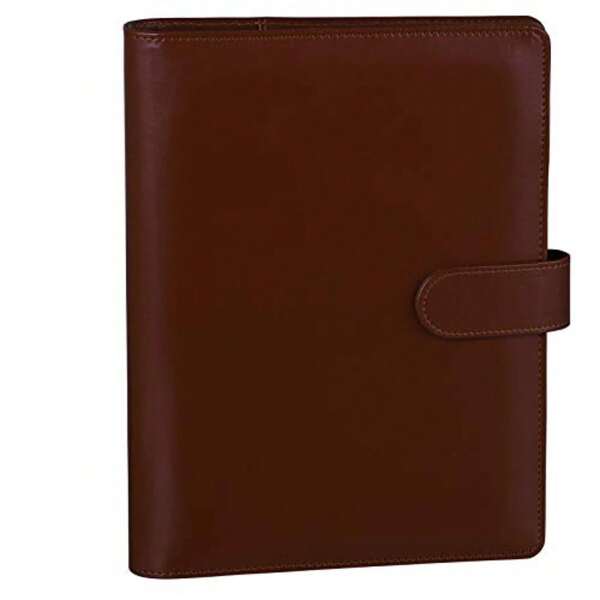 Classeur A5 à 6 anneaux, couverture de carnet de notes et de planificateur rechargeable pour papier de recharge A5, petit classeur en PU, planificateur de budget, porte-cartes photo, organisateur personnel à feuilles mobiles avec boucle magnétique