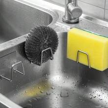 Sponge Holder Set (2/4/8 Pieces) - Wall-Mounted No-Drill Kitchen Sink Storage Rack, Suitable For Sponges, Scrubbers And Dishcloths - Modern Design, Back To School Essential, Halloween Essential - Multicolor - View 6