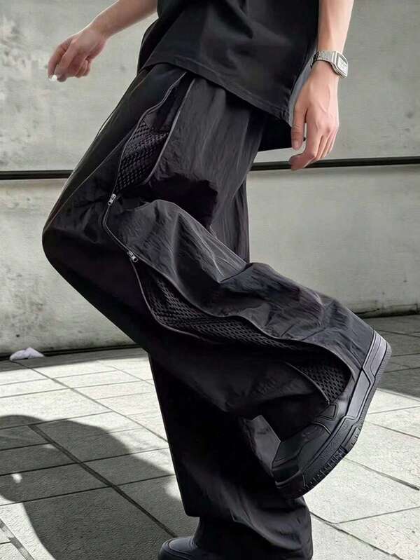 Men's Spring/Summer Casual Loose Straight Leg Sweatpants Fashion Casual Long Pants