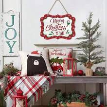 Christmas Home Decor Merry Christmas Wooden Sign Creative Decorative Plaque - 8951 - View 1