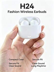Earbud TWS Bluetooth Nirkabel dengan Peredam Kebisingan, Kualitas Suara Stereo HiFi, Casing Pengisian Daya Nirkabel, Desain In-Ear Tahan Air, Cocok untuk Perjalanan, Kebugaran, Aktivitas Luar Ruangan, dan Penggunaan Sehari-hari - A - View 5
