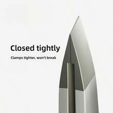 Stainless Steel Professional Thick Eyebrow Tweezers, Slanted Tip Small Tweezers, Universal Hair Removal Tweezers, Suitable For Beard Trimming - A - View 1