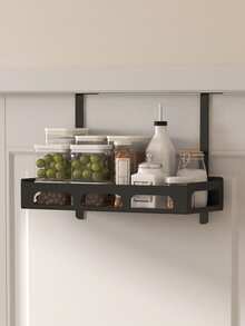 Estantería colgante para puerta, estante de puerta de varias capas, almacenamiento colgante, ahorro de espacio, adecuado para despensa de cocina y almacenamiento de especias, diseño de fácil instalación, sin perforación, estantería multifunción de cocina - Gancho para colgar detrás de la puerta - Ver 2
