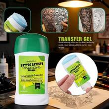Complete Tattoo Transfer Set 70G Transfer Gel + 3-Color Markers + Transfer Paper Durable Clear Transfer Tattoo Supplies Portable Travel Pack - Multicolor - View 3