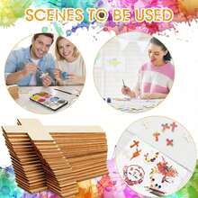 10Pcs Unfinished Wooden Crosses For Crafts Unpainted Large Blank Wooden Layered Cross For Sunday Crafts DIY Church Home Wall Decoration - Default - View 6