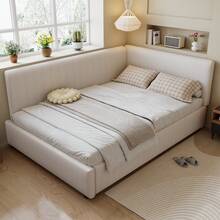 Sofa Bed Frame Beige 194 X 146.5 X 82.5 Cm - Beige - View 2