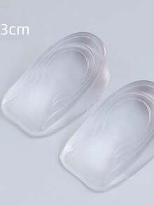 Transparent Silicone Invisible Height Increasing Half Insoles, Heel Height Increasing Shoe Pads, Shock Absorbing Cushioning Non-Collapsing Heel Pads - Multicolor - View 9