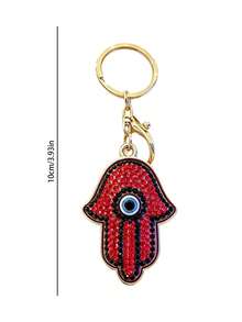 1pc Evil Eye Keychain Hip-Hop Style Car Interior Decoration Pendant Bag Charm - Multicolor - View 5