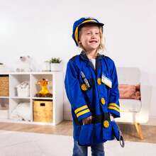 Melissa & Doug Police Uniform Set, 8-Piece Role Play Costume, Includes Badge, Handcuffs And Accessories, Suitable For Children 3 Years And Older - Police Officer Costume - View 6