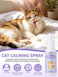 GJYC PET Pheromone Cat Calming Spray, Relieves Stress, Reduces Scratching And Marking Behavior, Suitable For Travel, Vet Visits And New Environment Calming Support - Multicolor - View 2