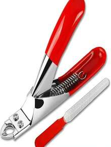 Pet Nail Clippers With Nail File, Professional Stainless Steel Dog & Cat Nail Trimmer With Safety Guard, Spring-Loaded Claw Cutter And Ergonomic Non-Slip Handle For Small, Medium & Large Pets - A - View 10