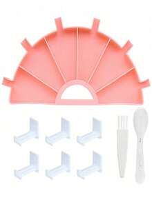 6-Grid Diamond Painting Tray With Plastic Brush, Suitable For DIY Diamond Sorting And Handmade Crafts - B - View 13