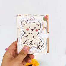 Nuevas Carteras Bonitas de Oso para Mujer, Pequeñas con Cierre, Porta Tarjetas de Crédito para Niñas, Monedero de Cuero PU, Cartera Corta para Mujer, Novedad 2024 3KSP - estilo B - Ver 2
