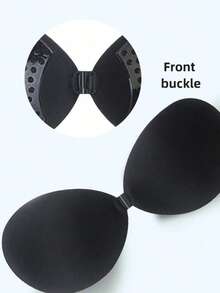 2 Pairs New Strapless Bras, Round Invisible Push-Up Cup Design, Self-Adhesive, With Adjustable Straps, Suitable For Camisole And Backless Dress - Multicolor - View 4