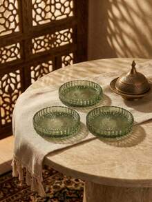 1 buah/1 set Nampan Meja Kaca, Tempat Lilin Kaca Bulat. Nampan ini cocok untuk dekorasi meja makan malam, pernikahan, dan pesta. Dapat juga digunakan sebagai tatakan gelas meja untuk pernikahan dan Hari Valentine, serta dekorasi rumah untuk ruangan. (Lilin tidak termasuk) - MultiWarna - View 11