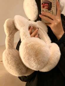 Winter Outdoor Warm Windproof Cute Foldable Thick Cat Ear Muffs, Anti-Freeze Anti-Cold Ear Covers - Multicolor - View 4