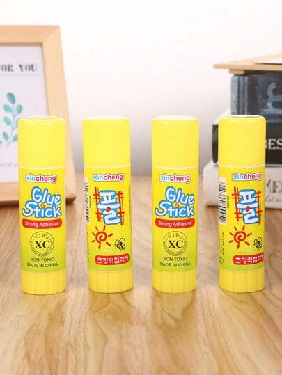 20/10/5/2/1pc Super Strong Glue Sticks - Fast Drying, High Viscosity, Solid PVA Glue Sticks With Cartoon Design, Suitable For Office And School Crafts, Home And Office Glue, Suitable For Paper Crafts, Cards, Photos, Tape, Adhesives And Fasteners, Solid Glue, Father's Day Gift, Mother's Day Gift, Gift For Friends, Gift For Boyfriend And Girlfriend (Random Color And Style)